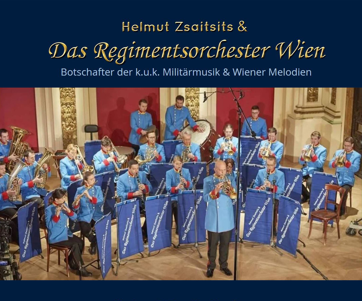 Banner Helmut Zsaitsits und das Regimentsorchester Wien